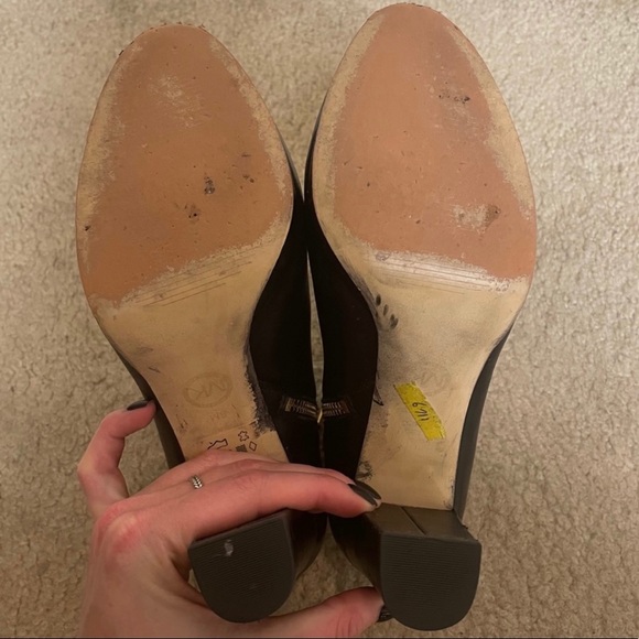 Michael Kors Frenchie Leather Booties Size 8 - Picture 7 of 8